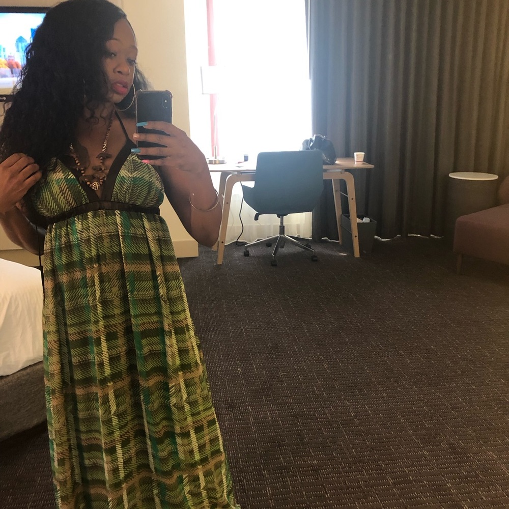 Halter maxi dress